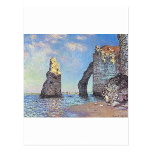 Los acantilados en Etretat - Claude Monet Postales
