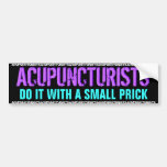 LOS ACUPUNCTURISTS LO HACEN CON UN PEQUEÑO PINCHAZ PEGATINA DE PARACHOQUE