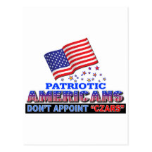 Los americanos patrióticos no designan a zares tarjetas postales