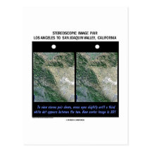 Los Ángeles a San Joaquin Valley, California Tarjeta Postal