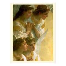 Los ángeles de Bouguereau - postal