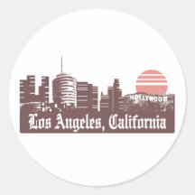 Los Ángeles Linesky Etiqueta Redonda
