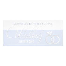 Los anillos de bodas de diamante ahorran la tarjet anuncios personalizados