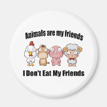 Los animales son mis amigos iman para frigorífico