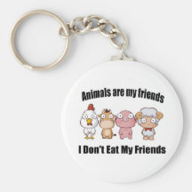 Los animales son mis amigos llavero personalizado