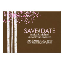 Los árboles de abedul ahorran las invitaciones de  anuncio