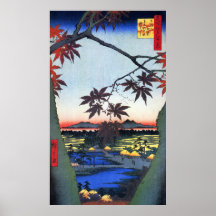 Los árboles de arce - Ando Hiroshige Impresiones