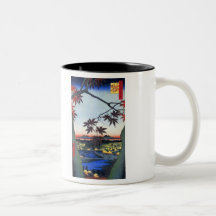 Los árboles de arce - Ando Hiroshige Tazas