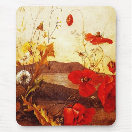 Los artistas famosos "amapolas" de Mousepad engras
