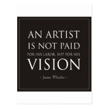 Los artistas no son pagados para el trabajo, sino  postal