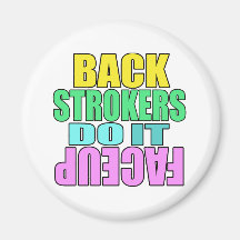 Los Backstrokers lo hacen cara arriba Imán Para Frigorífico