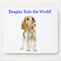 Los beagles gobiernan el perrito Mousepad del mund