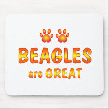 Los beagles son grandes tapete de ratón