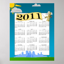 Los biplanos hacen calendarios el poster de 2011 c