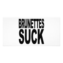 Los Brunettes chupan Tarjeta Fotografica Personalizada