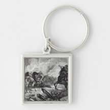 Los caballos de Gravelotte Llaveros Personalizados