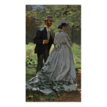 Los caminante - Claude Monet Plantilla De Tarjeta De Negocio