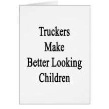 Los camioneros hacen a niños más apuestos tarjetón