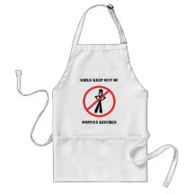 ¡Los chicas guardan fuera de la cocina del Poppa! Delantal