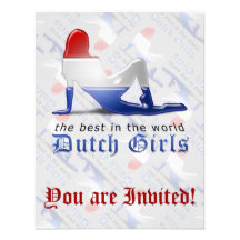 Los chicas holandeses son la mejor bandera anuncio personalizado