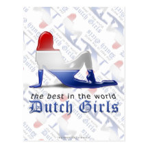 Los chicas holandeses son la mejor bandera postal