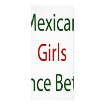 Los chicas mexicanos bailan mejor diseño de tarjeta publicitaria