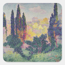 Los cipreses en Cagnes, 1908 Pegatina