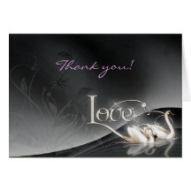 Los cisnes negros del amor le agradecen cardar felicitaciones