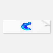 LOS COCODRILOS AZULES PEGATINA DE PARACHOQUE