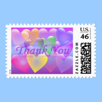 Los corazones le agradecen sellar sellos postales