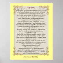 Los desiderátums "desearon cosas", los colores ada posters