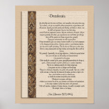 Los desiderátums "desearon el diseño de Brown de l Posters