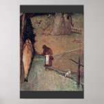 Los detalles de St Christopher de Hieronymus Bosch Poster