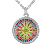 Los diamantes redondean diseños del girasol de las joyeria personalizada
