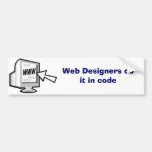 Los diseñadores del Web lo hacen en el código (d) Etiqueta De Parachoque