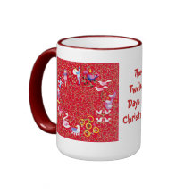 Los doce días de navidad taza