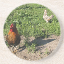 Los dos pollos posavasos manualidades