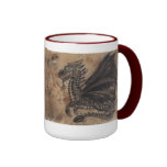Los dragones - taza