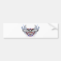 Los E.E.U.U. Eagle tribal Etiqueta De Parachoque