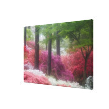 LOS E.E.U.U.; Georgia; Montaña del pino. Azaleas e Impresiones En Lona