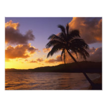 Los E.E.U.U., Hawaii, Kauai, salida del sol colori Arte Fotográfico