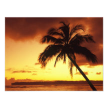 Los E.E.U.U., Hawaii, Maui, puesta del sol colorid Fotografía