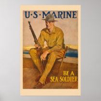 Los E.E.U.U. Marino-Son soldado del mar posters