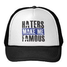 Los enemigos me hacen famoso gorros bordados