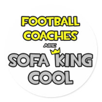 Los entrenadores de fútbol son rey Cool del sofá pegatinas