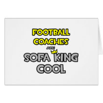 Los entrenadores de fútbol son rey Cool del sofá tarjetas