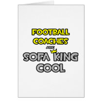 Los entrenadores de fútbol son rey Cool del sofá tarjetas