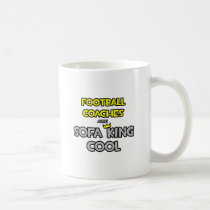 Los entrenadores de fútbol son rey Cool del sofá tazas