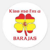 Los españoles personalizados me besan que soy Bara Etiquetas
