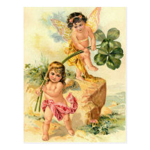 Los Faeries irlandeses de St Patrick del vintage Tarjeta Postal